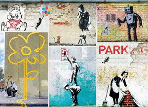 Eurographics-Puzzle 1000 Teile: Banksy - Collage