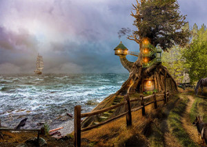 Enjoy Puzzle-Puzzle 1000 Teile: Der magische Leuchtturm