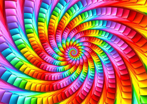 Regenbogenspirale
