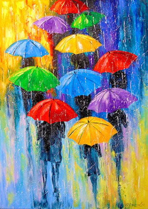 Enjoy Puzzle-Puzzle 1000 Teile: Zeit für den Regenschirm
