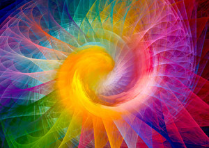 Enjoy Puzzle-Puzzle 1000 Teile: Regenbogen-Ringspirale