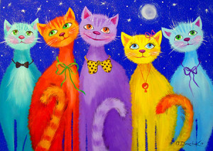 Enjoy Puzzle-Puzzle 1000 Teile: Lächelnde Katzen