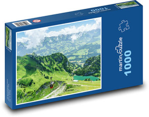 Seilbahn in den Alpen