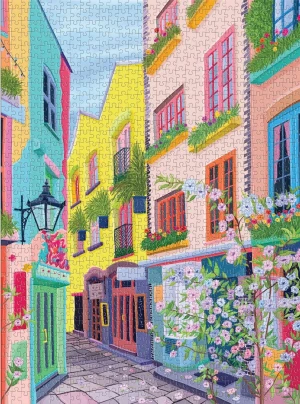 Galison/Mudpuppy-Puzzle 1000 Teile: Bunte Passage in London