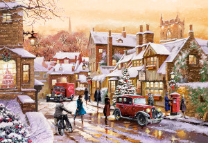 Castorland-Puzzle 1000 Teile: Nostalgischer Winterabend