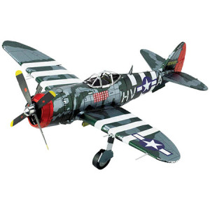 Metal Earth-Puzzle 50 Teile: Metal Earth|P-47 Thunderbolt - 3D Metall Puzzle