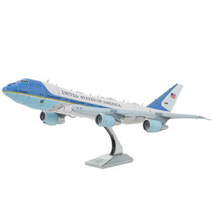 Metal Earth-Puzzle 50 Teile: Metal Earth|Air Force One - 3D Metall Puzzle