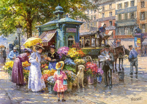 CherryPazzi-Puzzle 1000 Teile: Der Blumenmarkt