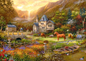 CherryPazzi-Puzzle 1000 Teile: Das goldenen Tal