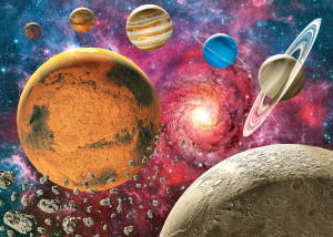CherryPazzi-Puzzle 1000 Teile: Das Sonnensystem