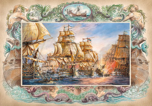 CherryPazzi-Puzzle 2000 Teile: Schlacht auf hoher See