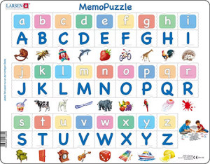 Larsen-Puzzle 52 Teile: Lernpuzzle - Memo ABC Alphabet