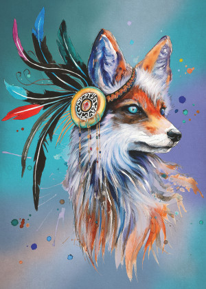 Ravensburger-Puzzle 1000 Teile: Boho Fuchs