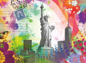Ravensburger-Puzzle 500 Teile: Postkarte aus New York