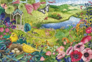 Ravensburger-Puzzle 500 Teile: Holzpuzzle - Wilder Garten