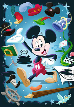 Ravensburger-Puzzle 300 Teile: Micky Maus - 100 Jahre Disney Collection