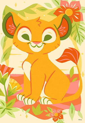 Ravensburger-Puzzle 300 Teile: Simba - 100 Jahre Disney Collection