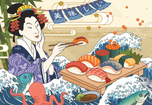 Ravensburger-Puzzle 300 Teile: Sushi