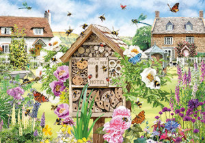 Otter House-Puzzle 500 Teile: Reges Insektenhotel