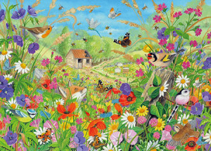 Otter House-Puzzle 1000 Teile: Wildes Treiben auf der Wiese
