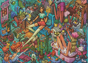 Heye-Puzzle 1000 Teile: Chaos in der Wohngemeinschaft