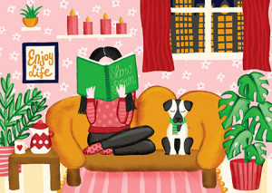 Enjoy Puzzle-Puzzle 1000 Teile: Entspannung auf der Couch