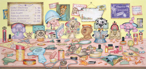 Gibsons-Puzzle 636 Teile: Hunde im Schönheitssalon