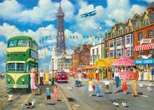 Gibsons-Puzzle 1000 Teile: Promenade von Blackpool