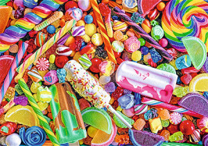 Trefl Puzzle-Puzzle 1000 Teile: Color Splash - Lollies & Candies