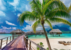 Trefl Puzzle-Puzzle 1000 Teile: Paradise Beach auf Bora-Bora