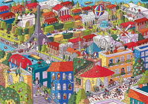 Trefl Puzzle-Puzzle 1000 Teile: Imaginäre Städte - Paris