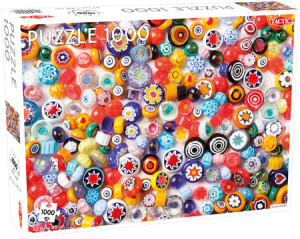 Bunte Glasperlen
