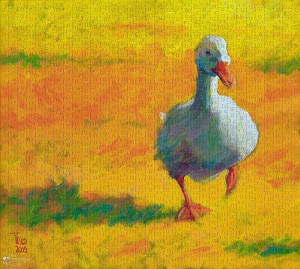Art Revisited-Puzzle 1000 Teile: Weiße Ente