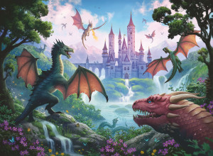 Ravensburger-Puzzle 300 Teile: Magischer Drache