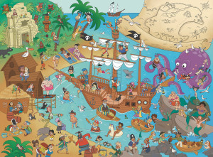 Ravensburger-Puzzle 150 Teile: Die Piratenbucht