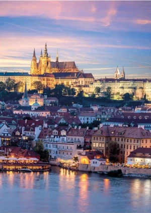 Dinotoys-Puzzle 1000 Teile: Historisches Viertel von Prag