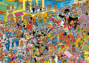 Jumbo-Puzzle 1000 Teile: Jan van Haasteren|Dia de los Muertos (1000)