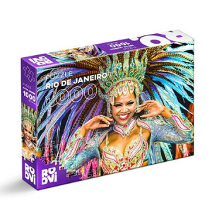 Roovi-Puzzle 1000 Teile: Frau in Faschingslaune
