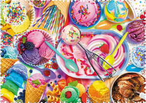 Trefl Puzzle-Puzzle 600 Teile: Crazy Shapes – Süßigkeiten