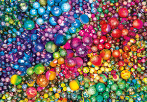 Clementoni-Puzzle 1000 Teile: Colorboom - Murmeln