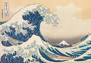 Clementoni-Puzzle 1000 Teile: Die große Welle, Hokusai