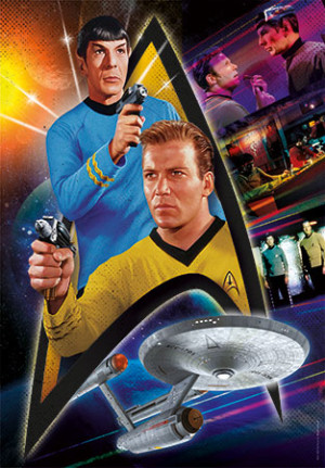 Clementoni-Puzzle 500 Teile: Star Trek|Mr. Spock und Captain Kirk