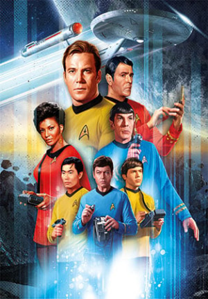 Clementoni-Puzzle 500 Teile: Die Crew der USS Enterprise