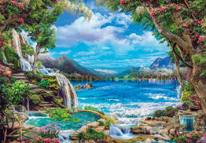 Clementoni-Puzzle 2000 Teile: Paradies auf Erden