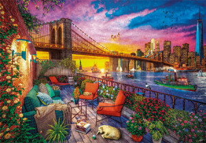 Clementoni-Puzzle 3000 Teile: Sonnenuntergang über Manhattan