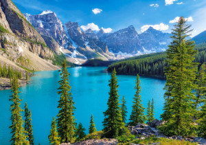 Frühling am Moraine Lake, Kanada