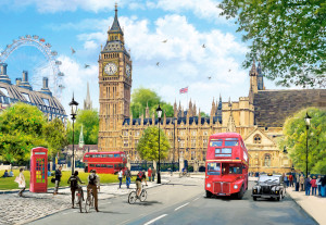 Castorland-Puzzle 1000 Teile: Geschäftiger Morgen in London