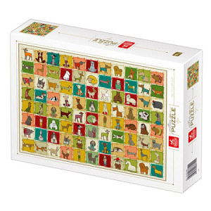 Roovi-Puzzle 1000 Teile: Hunde Collage