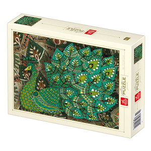 Roovi-Puzzle 1000 Teile: Prächtiger Pfau