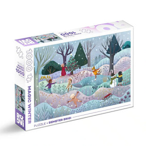 Roovi-Puzzle 1000 Teile: Zauberwald: Winter